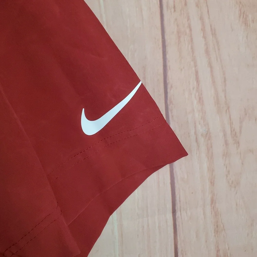 Nike Top Mens Large Red 1/4 Zip Pullover Sideline‎ Coaches NFL Arizona Cardinals